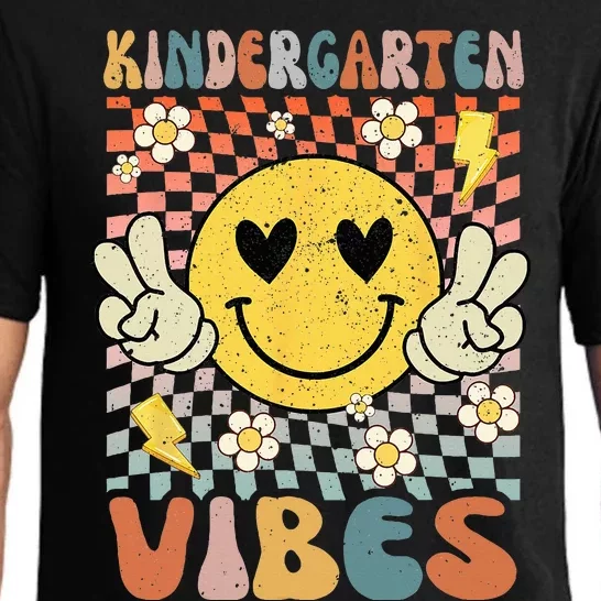 Kindergarten Vibes Retro Teacher 1st Day of School Pajama Set