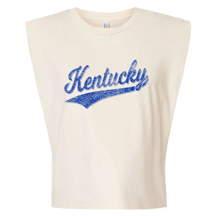 Kentucky Varsity Script Classic Sports Jersey Style Garment-Dyed Women's Muscle Tee