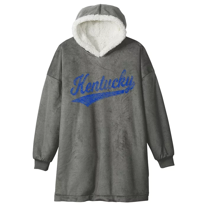 Kentucky Varsity Script Classic Sports Jersey Style Hooded Wearable Blanket