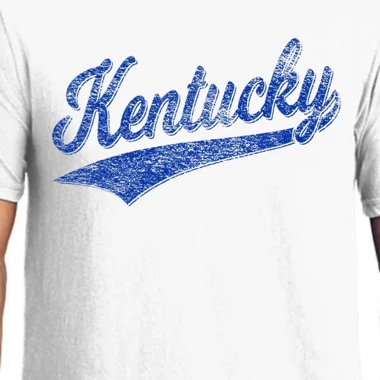 Kentucky Varsity Script Classic Sports Jersey Style Pajama Set