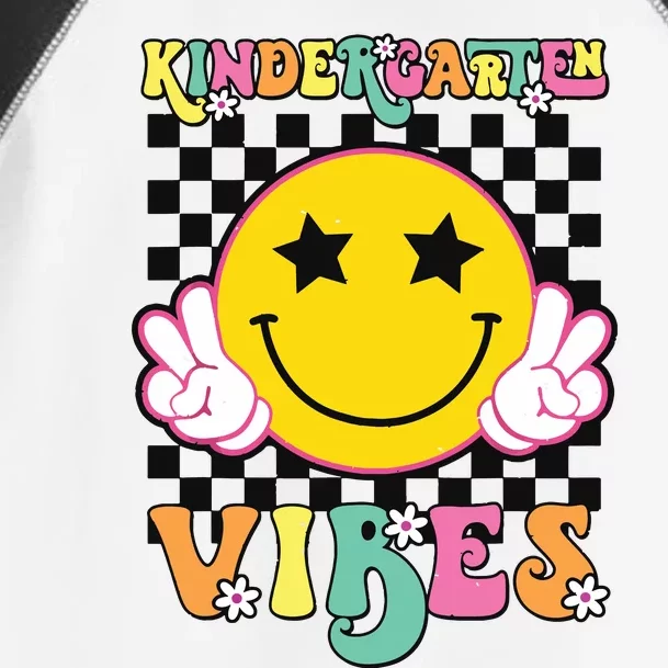 Kindergarten Vibes Smile Face Back To School Kinder Girl Toddler Fine Jersey T-Shirt