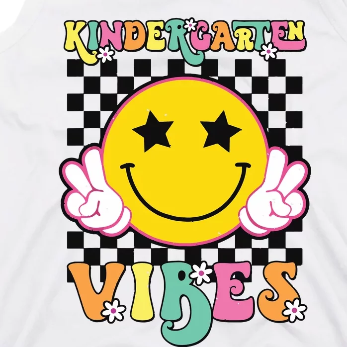 Kindergarten Vibes Smile Face Back To School Kinder Girl Tank Top