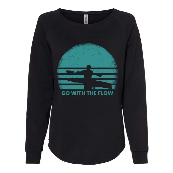 Kayaking Vintage Sunset River Kayak Kayaker Great Gift Womens California Wash Sweatshirt