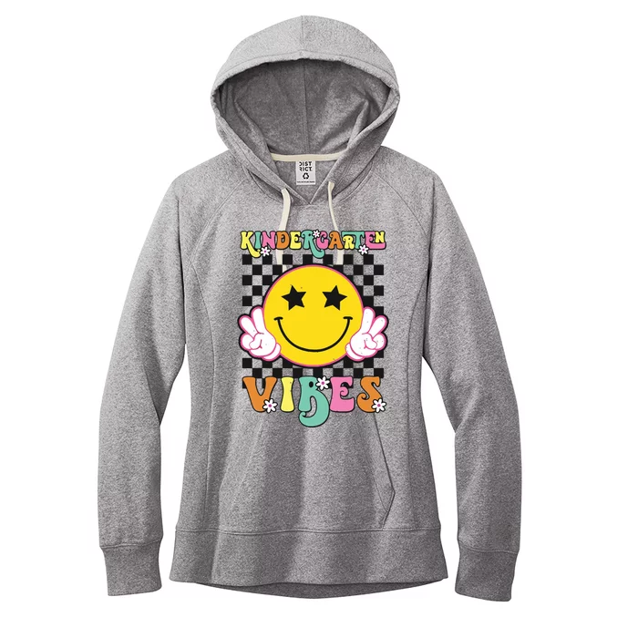 Kindergarten Vibes Smile Face Back To School Kinder Girl Women's Fleece Hoodie