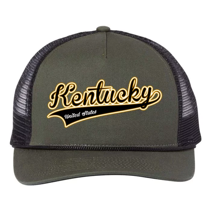 Kentucky Varsity Style Retro Rope Trucker Hat Cap