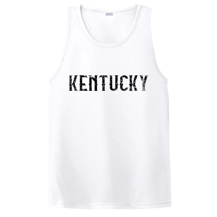 Kentucky Vintage Script KY Apparel Performance Tank