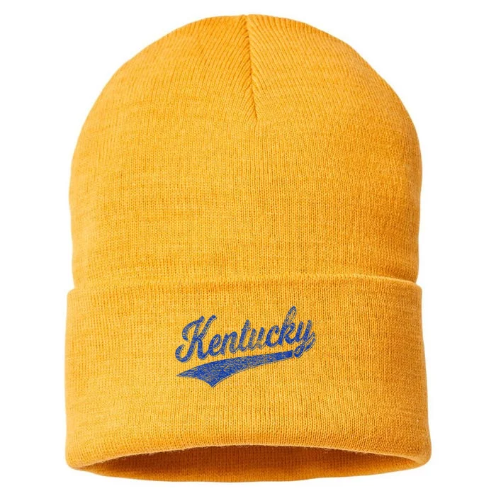 Kentucky Varsity Script Classic Sports Jersey Style Sustainable Knit Beanie