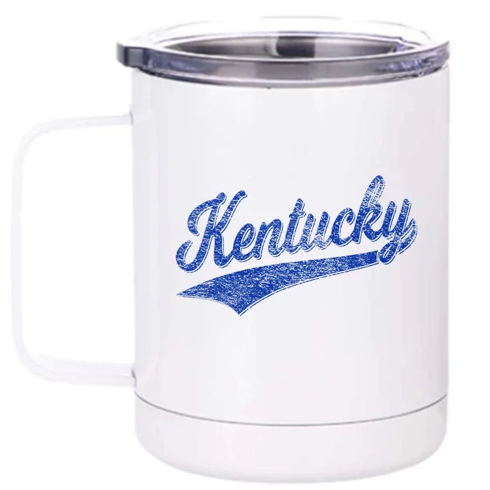 Kentucky Varsity Script Classic Sports Jersey Style Front & Back 12oz Stainless Steel Tumbler Cup