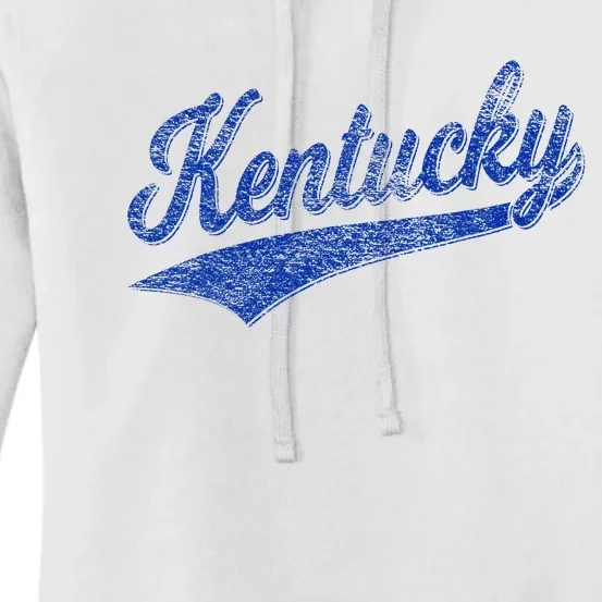 Kentucky Varsity Script Classic Sports Jersey Style Women's Pullover Hoodie