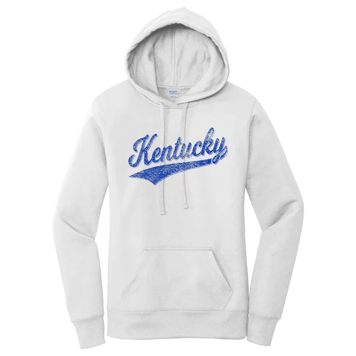 Kentucky Varsity Script Classic Sports Jersey Style Women's Pullover Hoodie