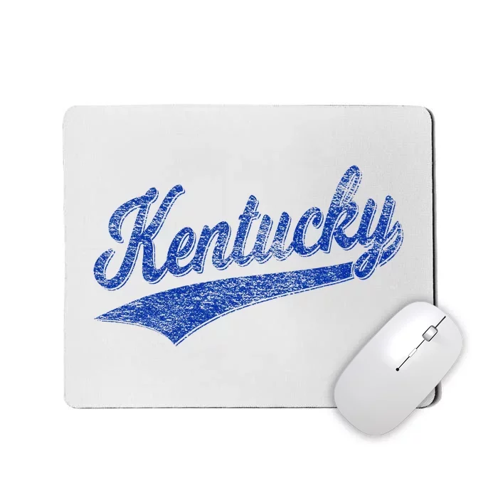 Kentucky Varsity Script Classic Sports Jersey Style Mousepad