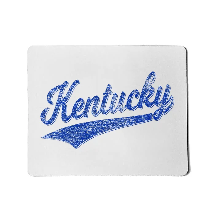 Kentucky Varsity Script Classic Sports Jersey Style Mousepad