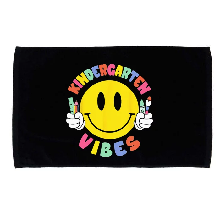 Kindergarten Vibes Teachers Kinder Crew Back To School Microfiber Hand Towel