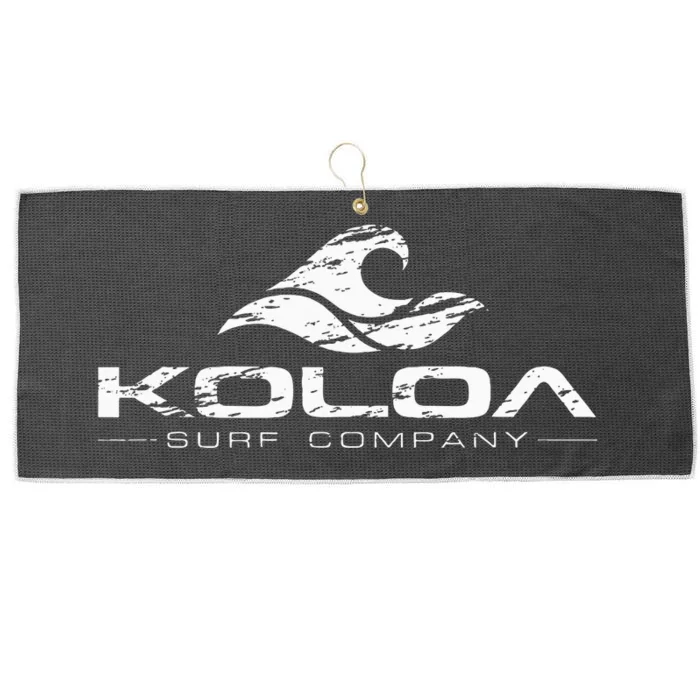 Koloa Vintage Wave Large Microfiber Waffle Golf Towel