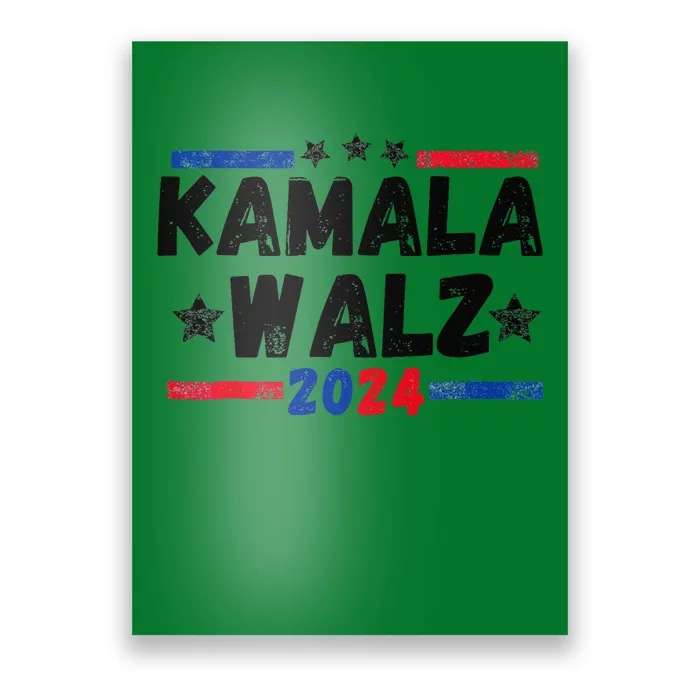 Kamala Walz 2024 For Brighter Tomorrow Poster