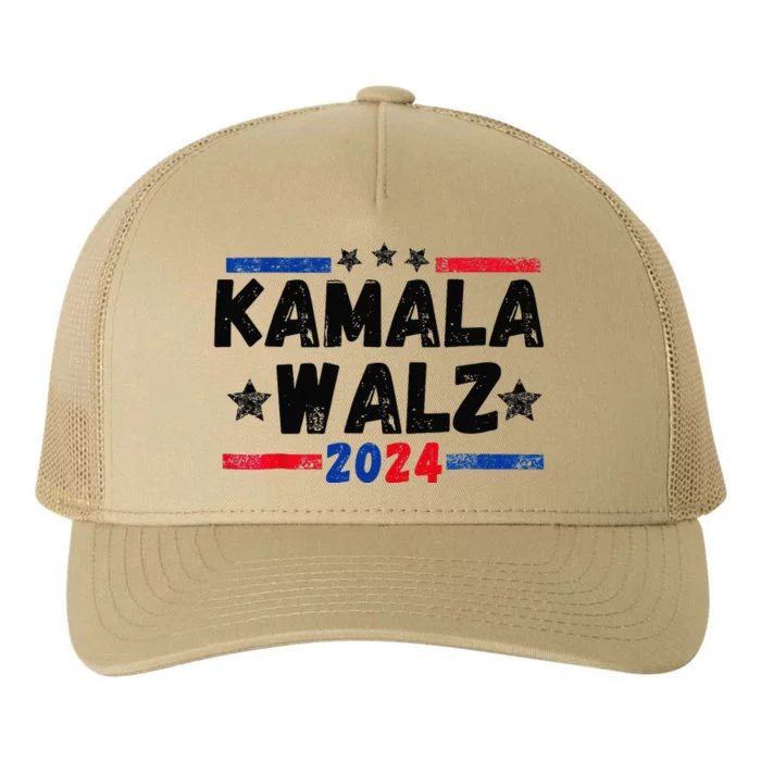 Kamala Walz 2024 For Brighter Tomorrow Yupoong Adult 5-Panel Trucker Hat