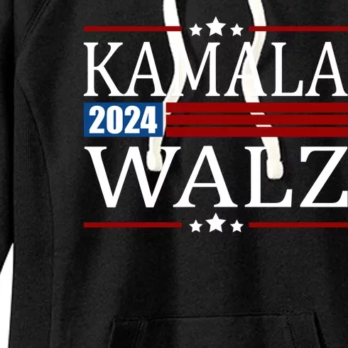 Kamala Walz 2024 Election Political Women's Fleece Hoodie