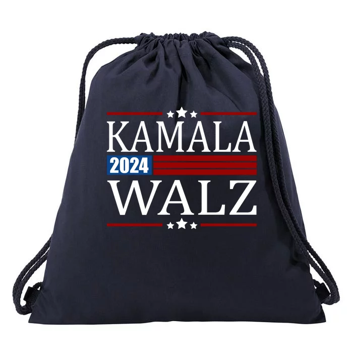 Kamala Walz 2024 Election Political Drawstring Bag