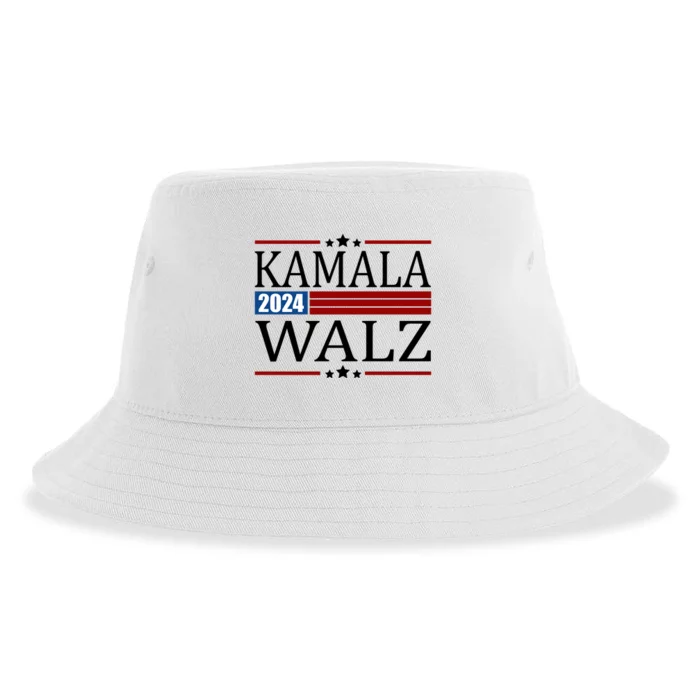 Kamala Walz 2024 Election Political Sustainable Bucket Hat