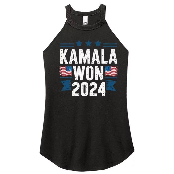 Kamala Won 2024 Election Inauguration Women’s Perfect Tri Rocker Tank