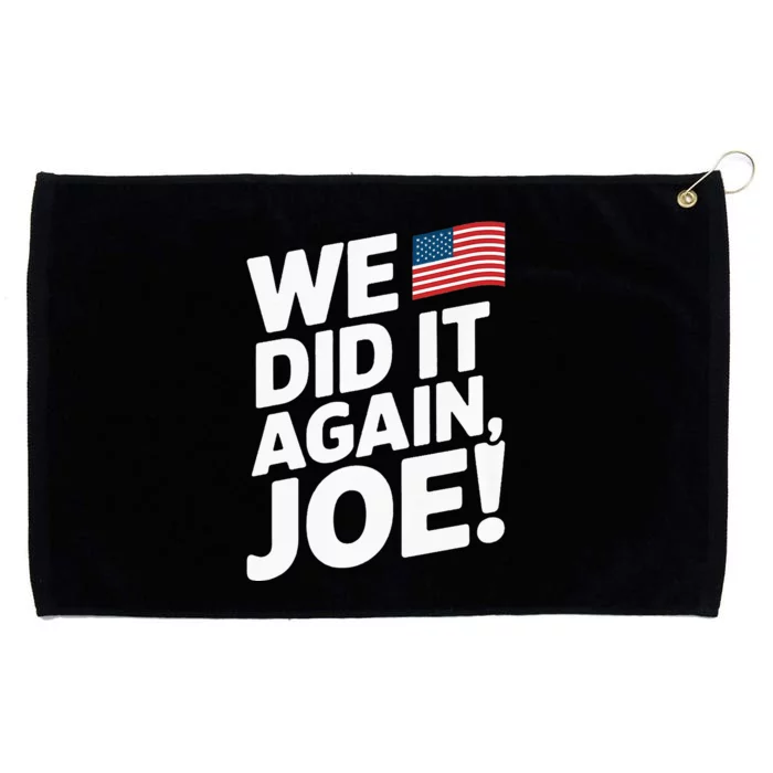 Kamala Wins 2024 We Did It Again Joe! Premium Grommeted Golf Towel