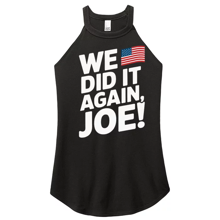 Kamala Wins 2024 We Did It Again Joe! Premium Women’s Perfect Tri Rocker Tank