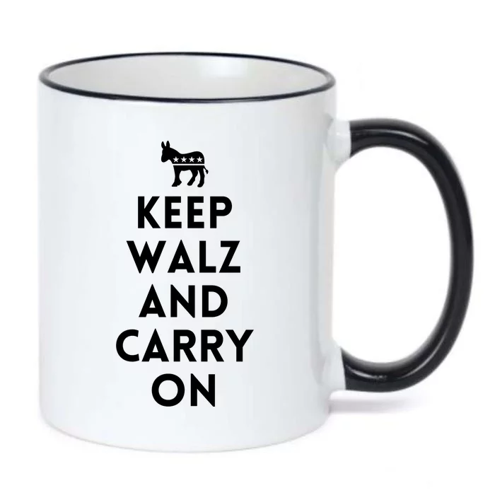 Keep Walz And Carry On Black Color Changing Mug