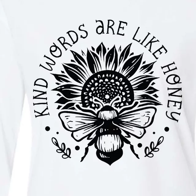 Kind Words Are Like Honey Jesus Christian Womens Cotton Relaxed Long Sleeve T-Shirt