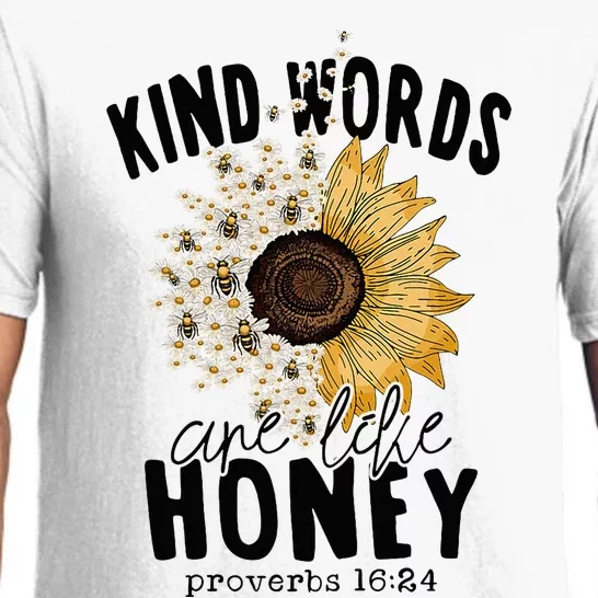 Kind Words Are Like Honey Jesus Christian Women Bible Pajama Set