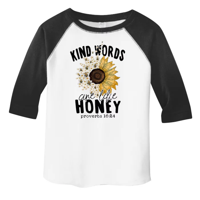 Kind Words Are Like Honey Jesus Christian Women Bible Toddler Fine Jersey T-Shirt