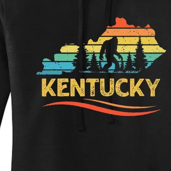 Kentucky With A Bigfoot Women's Pullover Hoodie