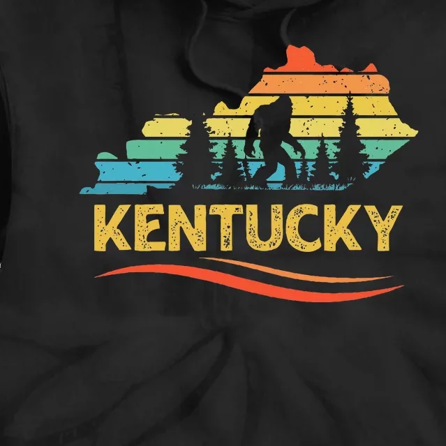 Kentucky With A Bigfoot Tie Dye Hoodie