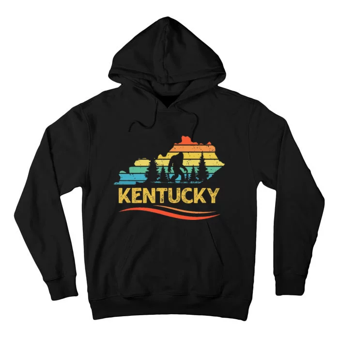 Kentucky With A Bigfoot Tall Hoodie