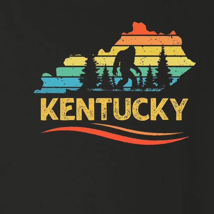 Kentucky With A Bigfoot Toddler Long Sleeve Shirt