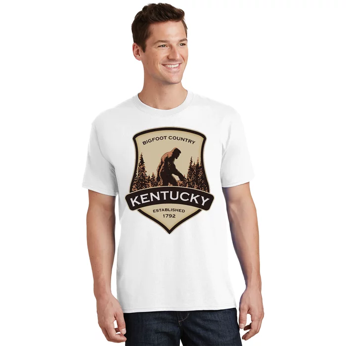 Kentucky With A Bigfoot Or A Sasquatch T-Shirt