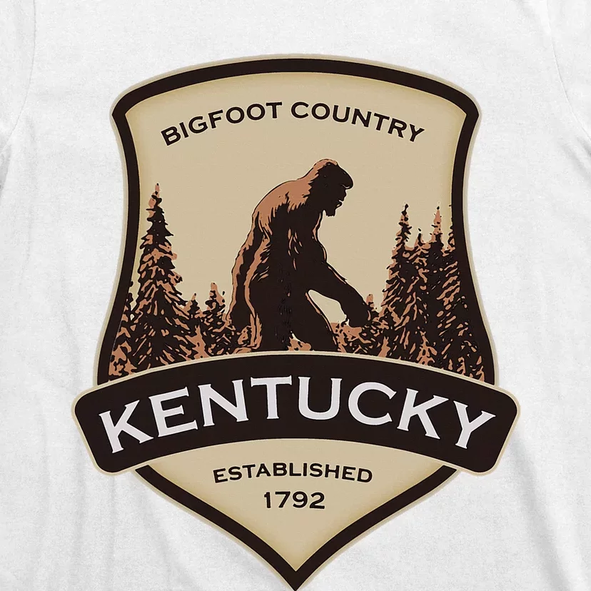 Kentucky With A Bigfoot Or A Sasquatch T-Shirt