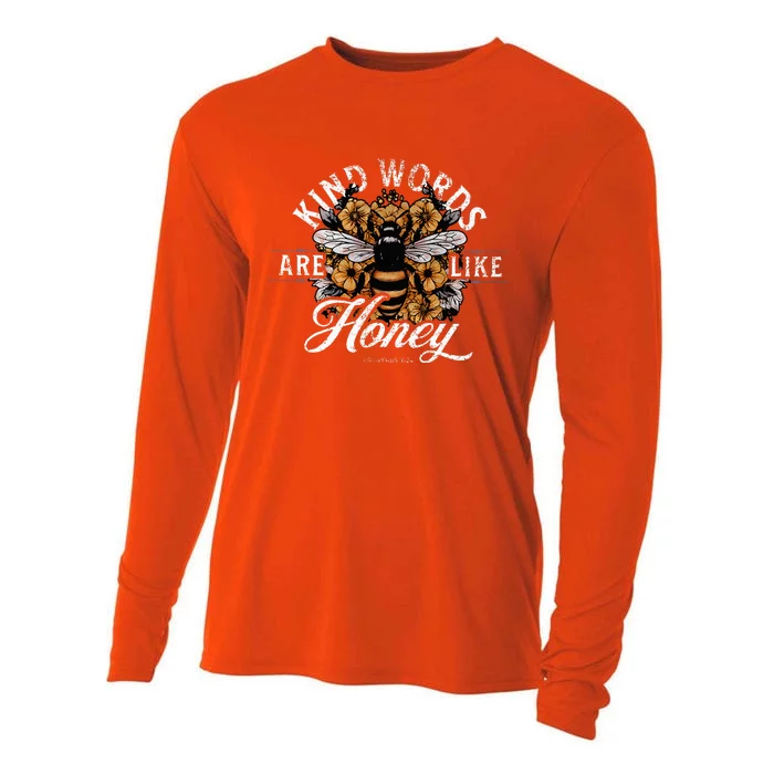 Kind Words Are Like Honey Bible Verse Christian Prayer Cooling Performance Long Sleeve Crew