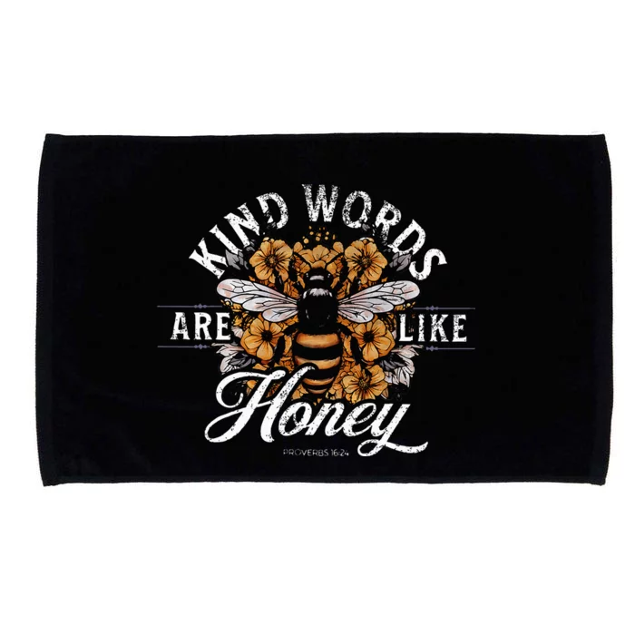 Kind Words Are Like Honey Bible Verse Christian Prayer Microfiber Hand Towel