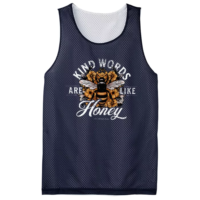 Kind Words Are Like Honey Bible Verse Christian Prayer Mesh Reversible Basketball Jersey Tank