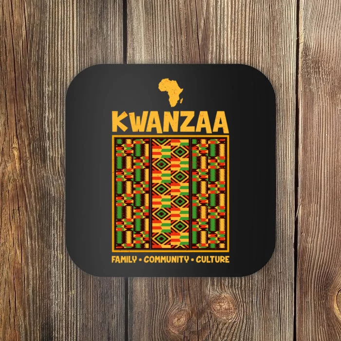 Kwanzaa Family Community Culture Coaster