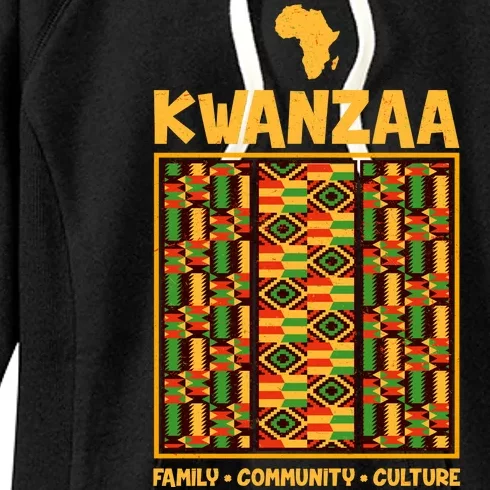 Kwanzaa Family Community Culture Women's Fleece Hoodie