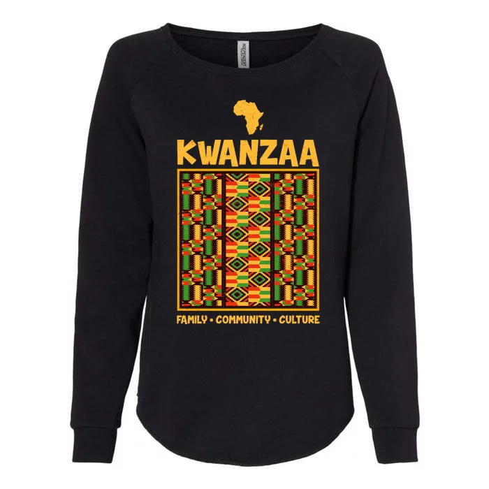 Kwanzaa Family Community Culture Womens California Wash Sweatshirt