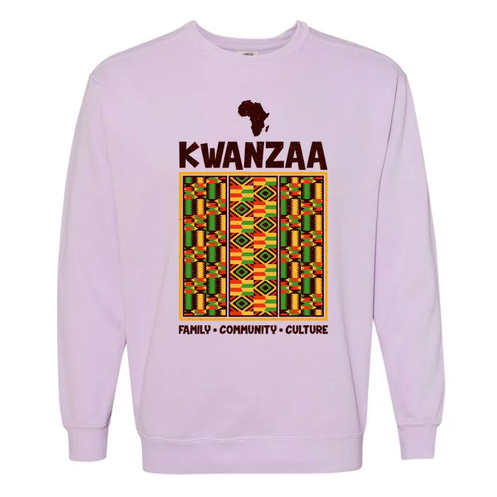 Kwanzaa Family Community Culture Garment-Dyed Sweatshirt