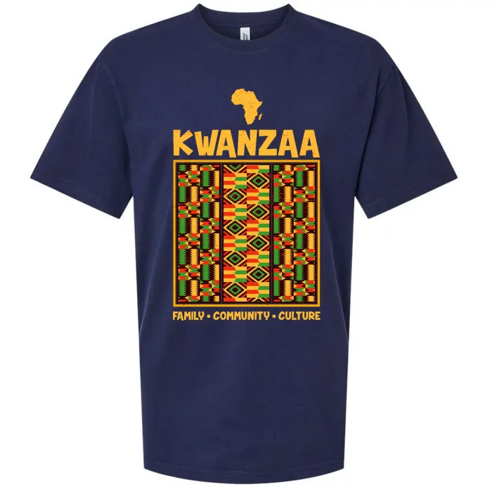 Kwanzaa Family Community Culture Sueded Cloud Jersey T-Shirt