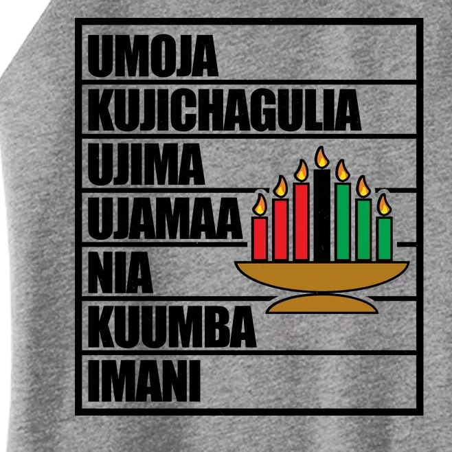 Kwanzaa Holiday Principles Kinara Candles Women’s Perfect Tri Rocker Tank