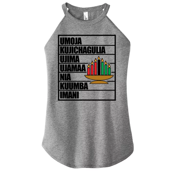 Kwanzaa Holiday Principles Kinara Candles Women’s Perfect Tri Rocker Tank