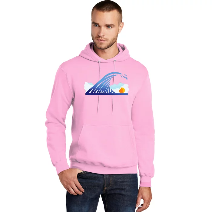 Kamala Wave Blue Wave Over Trump Hoodie