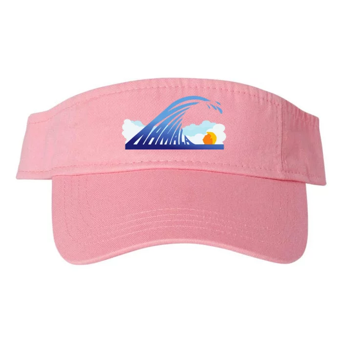 Kamala Wave Blue Wave Over Trump Valucap Bio-Washed Visor