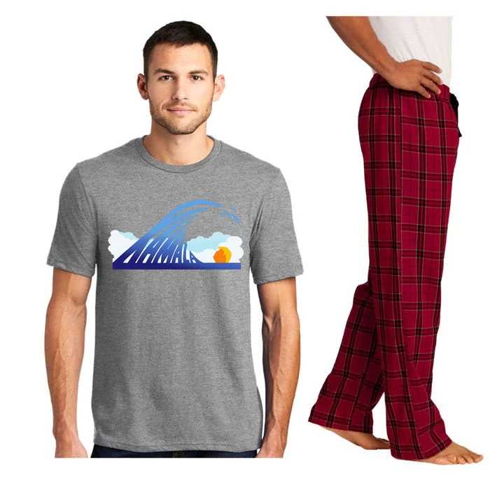 Kamala Wave Blue Wave Over Trump Pajama Set