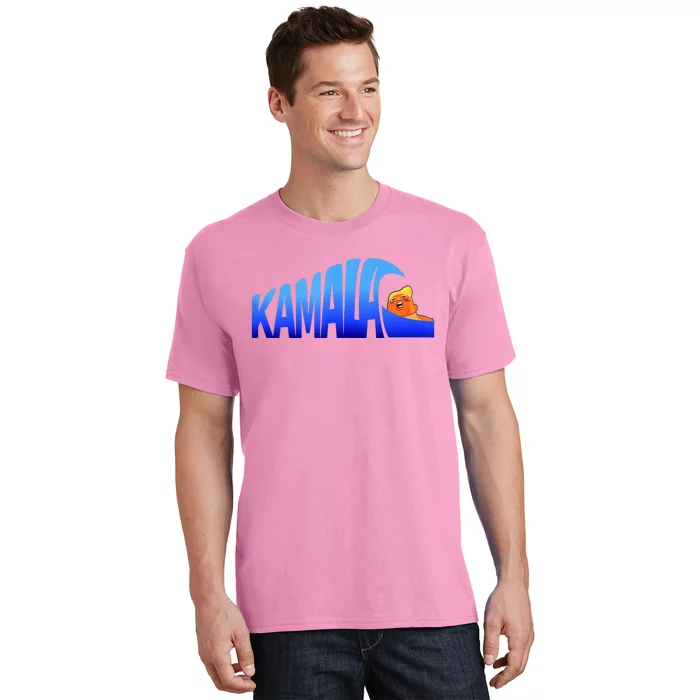 Kamala Wave Blue Wave Over Trump T-Shirt